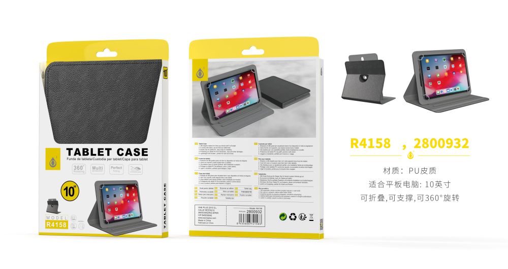 R4158 NE Funda universal  Portable para Tablet 10 pulgada Negro