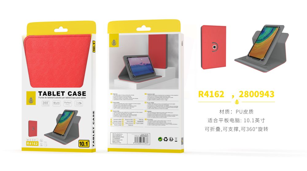 R4162 RJ Funda universal  Portable para Tablet 10.1 pulgada Rojo