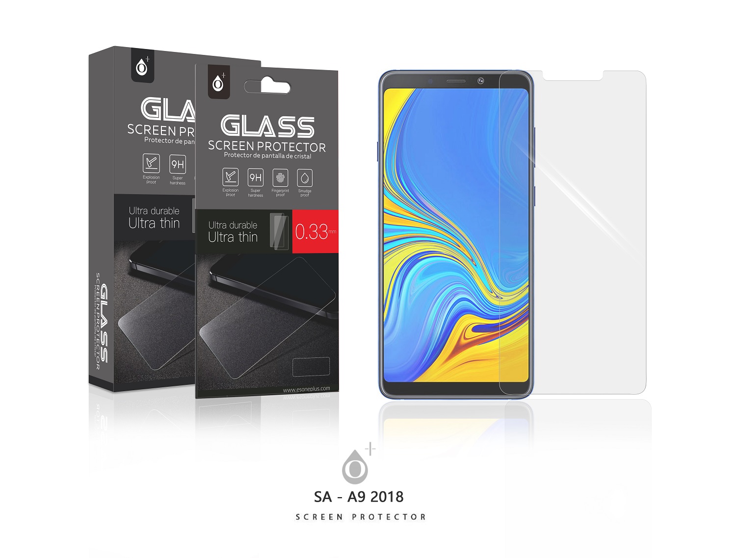 SA A9 2018 Protector de Pantalla Cristal para Samsung A9 2018