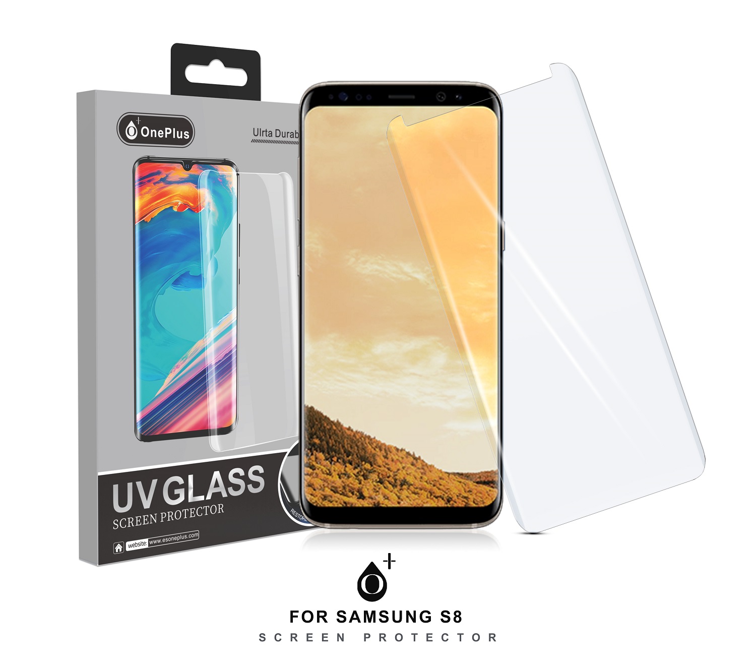 UV SA S8 Protector de Pantalla de Cristal Templado UV para Samsung S8