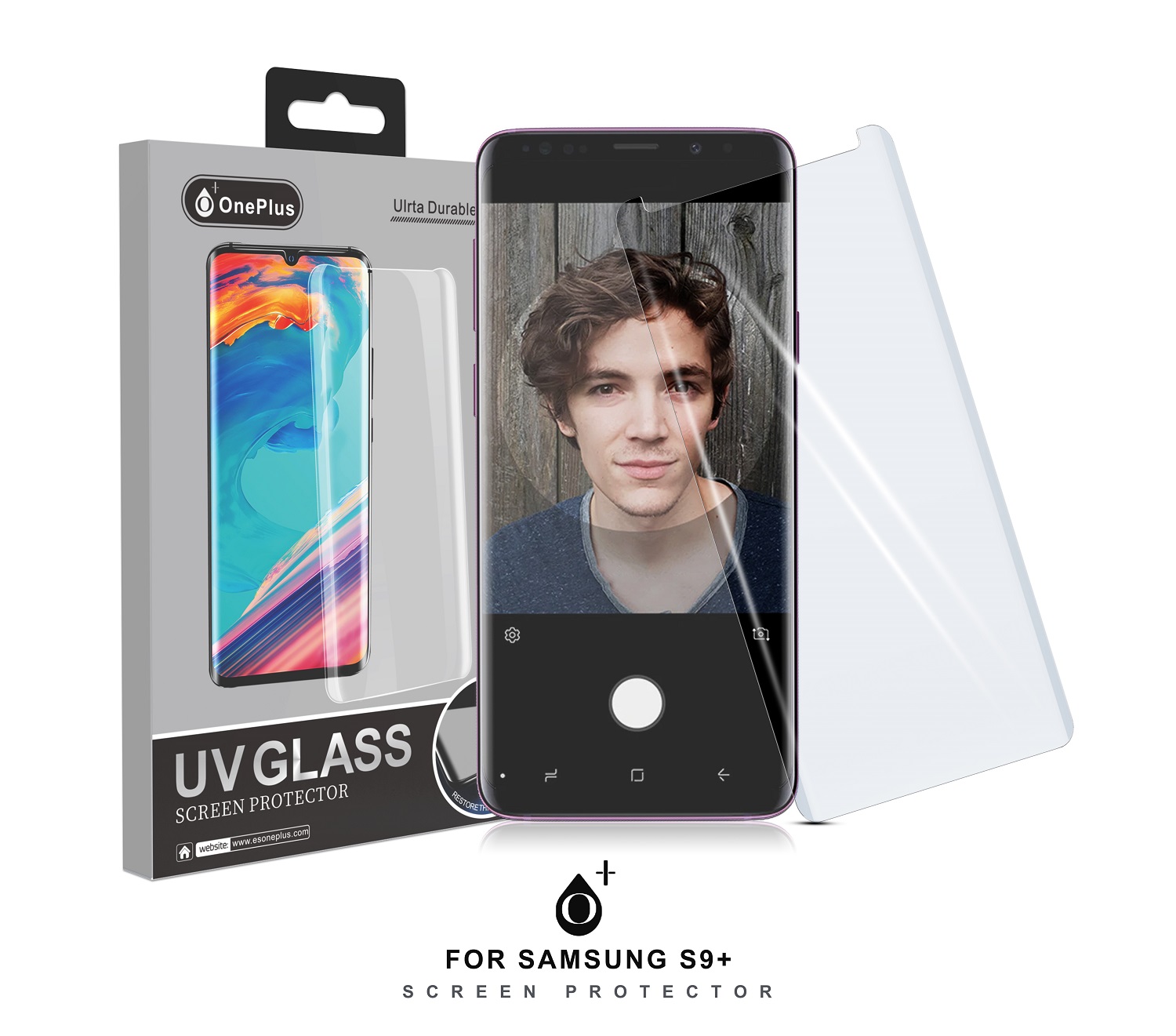 UV SA S9 Plus Protector de Pantalla de Cristal Templado UV para Samsung S9 Plus]