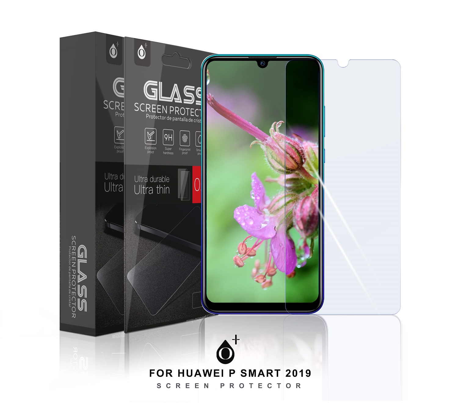HW P SMART 2019/P SMART PLUS 2019 Protector de pantalla de Cristal para Huawei P Smart 2019/P SMART PLUS 2019