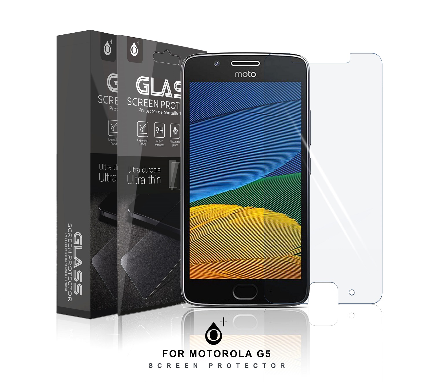 MO-G5 - Protector de Pantalla Cristal para Motorola G5