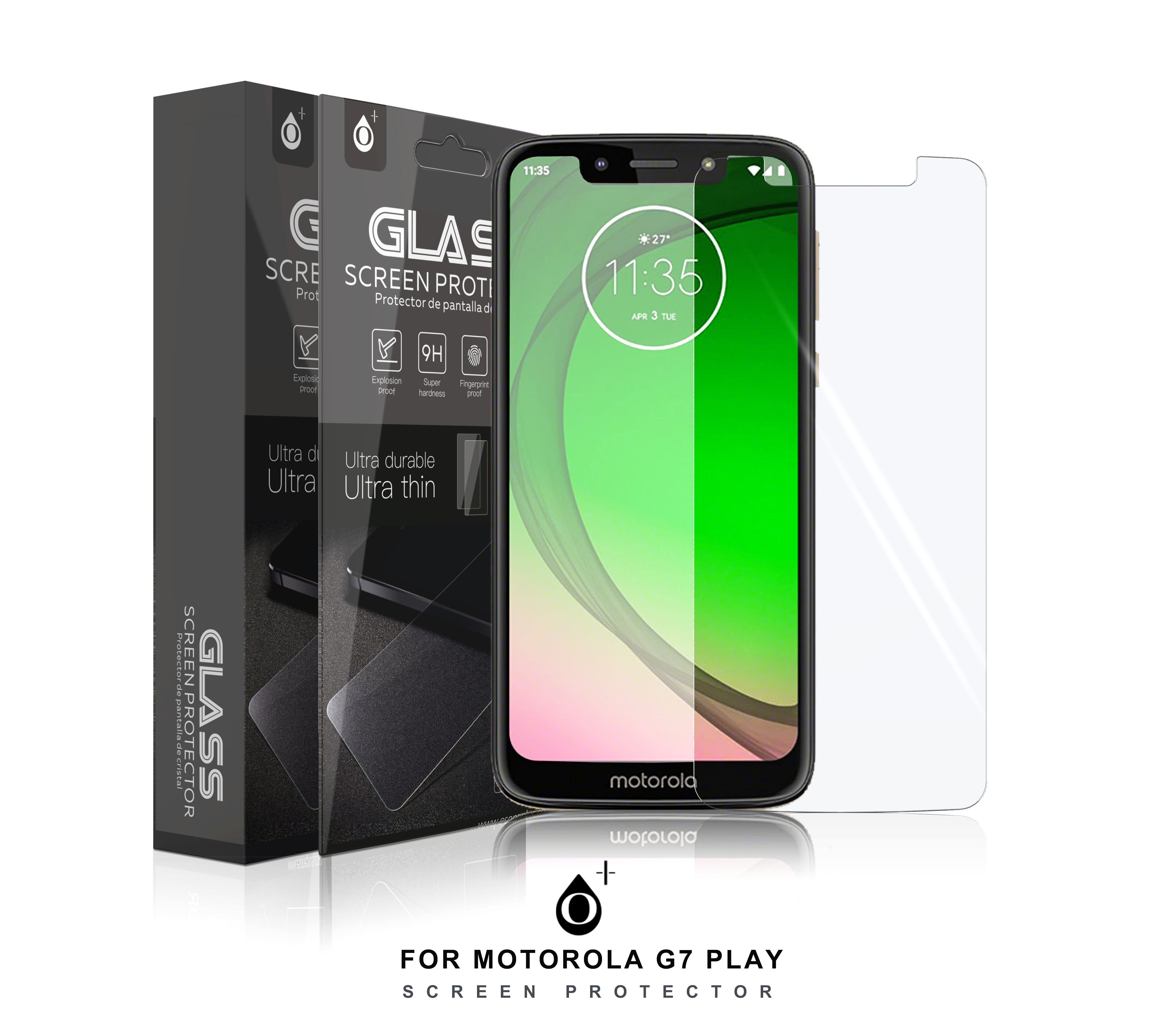 MO G7 PLAY  Protector de pantalla de Cristal para MOTOROLA G7 PLAY