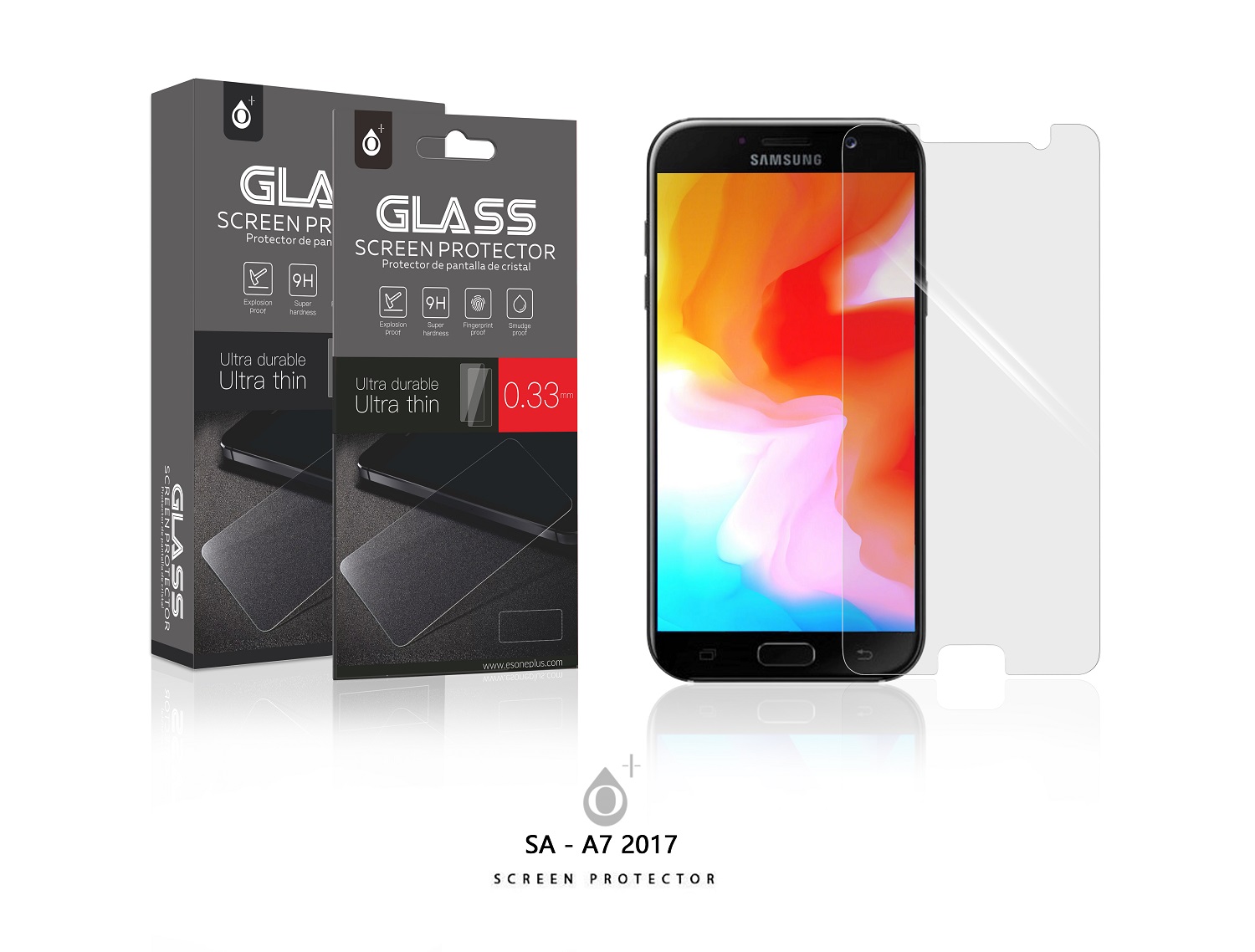 SA-A7 2017 - Protector de Pantalla Cristal para Samsung A7 2017
