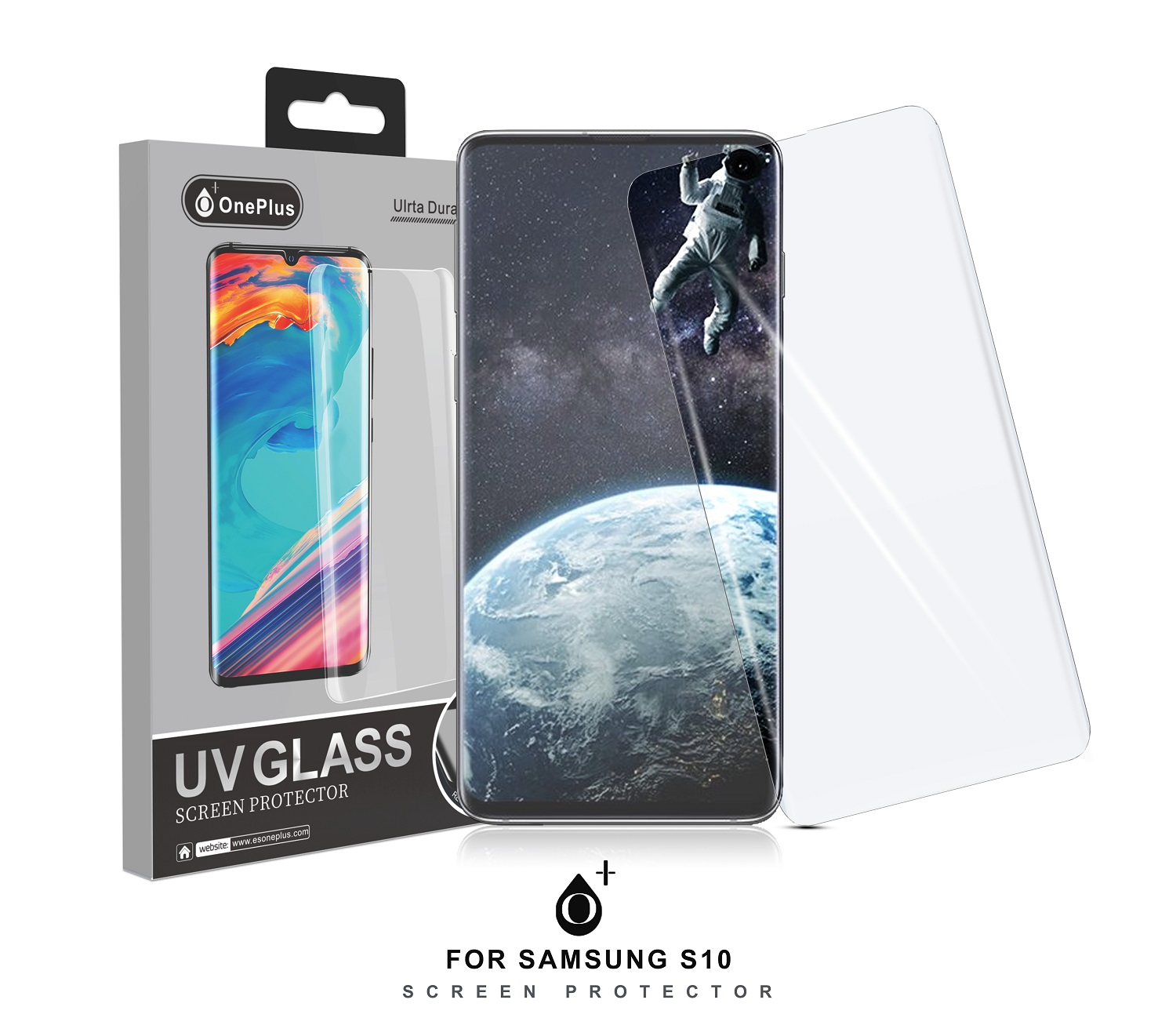 UV SA S10 Protector de Pantalla de Cristal Templado UV para Samsung S10